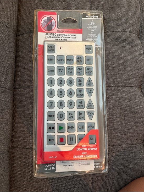 HRS - Global Other - NWT Jumbo Universal Remote Control